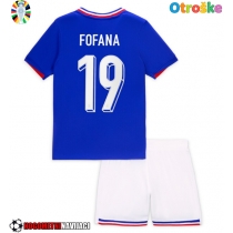 Otroške Nogometnih dresov Francija Youssouf Fofana #19 Domači EP 2024 Kratki rokavi (+ hlače)